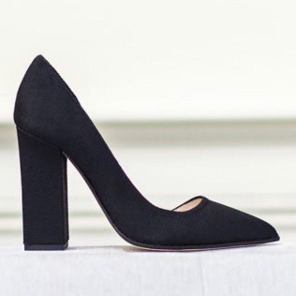 Like New Emerson Fry D’Orsay Black Block Heels 40
